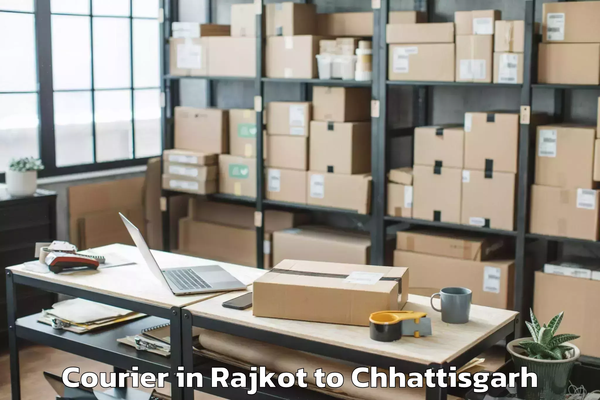 Get Rajkot to Pharasgaon Courier